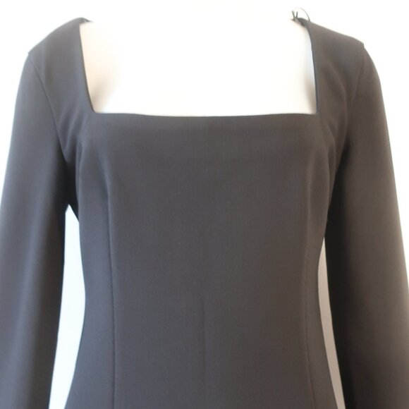 NWT Womens Elliatt Black Square Neck Alrles Mini Dress M - Picture 4 of 12